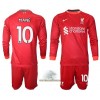 Officiële Voetbalshirt + Korte Broek Liverpool Mane 10 Thuis 2021-22 Lange Mouw - Kids